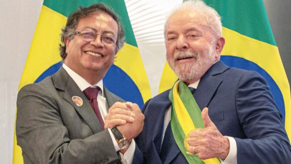 Javier Milei asunción con Gustavo Petro y Luiz Inácio Lula da Silva