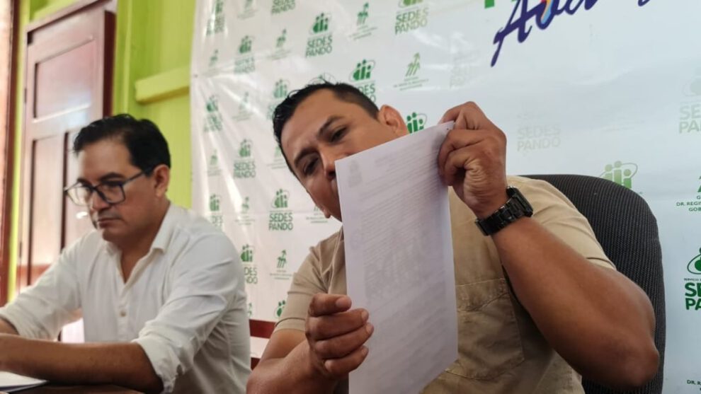 Alerta sanitaria dengue Pando