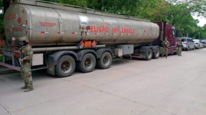 Incautación de diésel de contrabando en Villa Montes