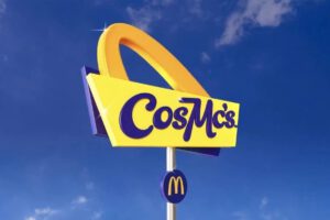 Logo de CosMc's, una franquicia propia de McDonald's centrada en la exploración de bebidas