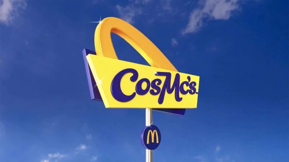 Logo de CosMc's, una franquicia propia de McDonald's centrada en la exploración de bebidas