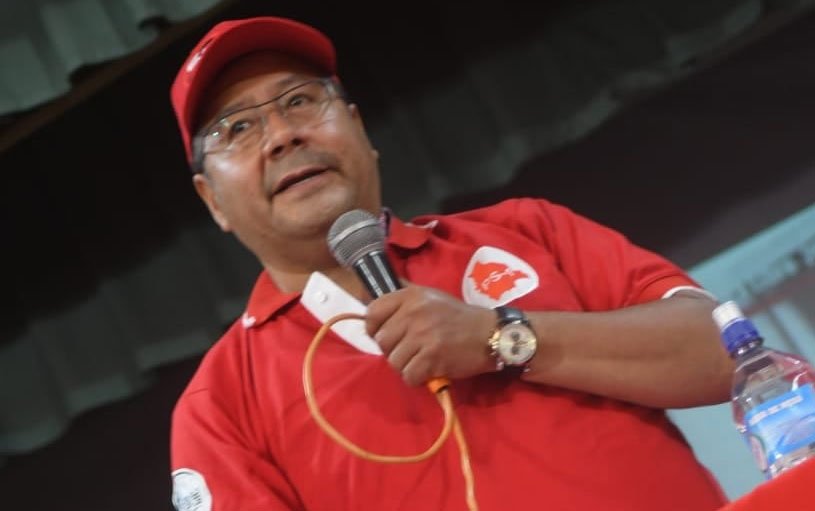 Luis Arce candidato presidencial en el Congreso del PS-1
