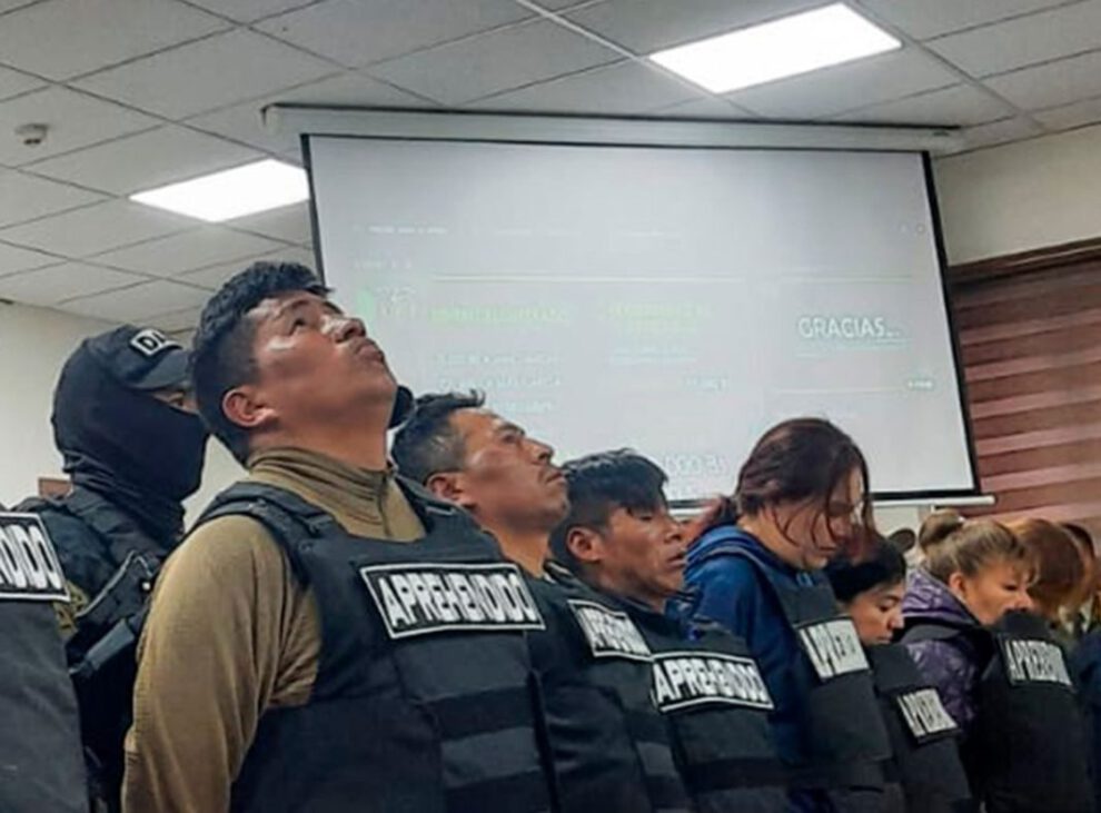 Red criminal desmantelada en La Paz