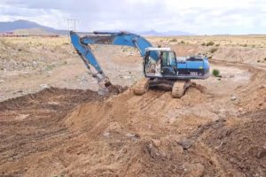 Desarenadores en Oruro para controlar inundaciones