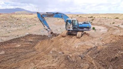 Desarenadores en Oruro para controlar inundaciones