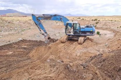 Desarenadores en Oruro para controlar inundaciones