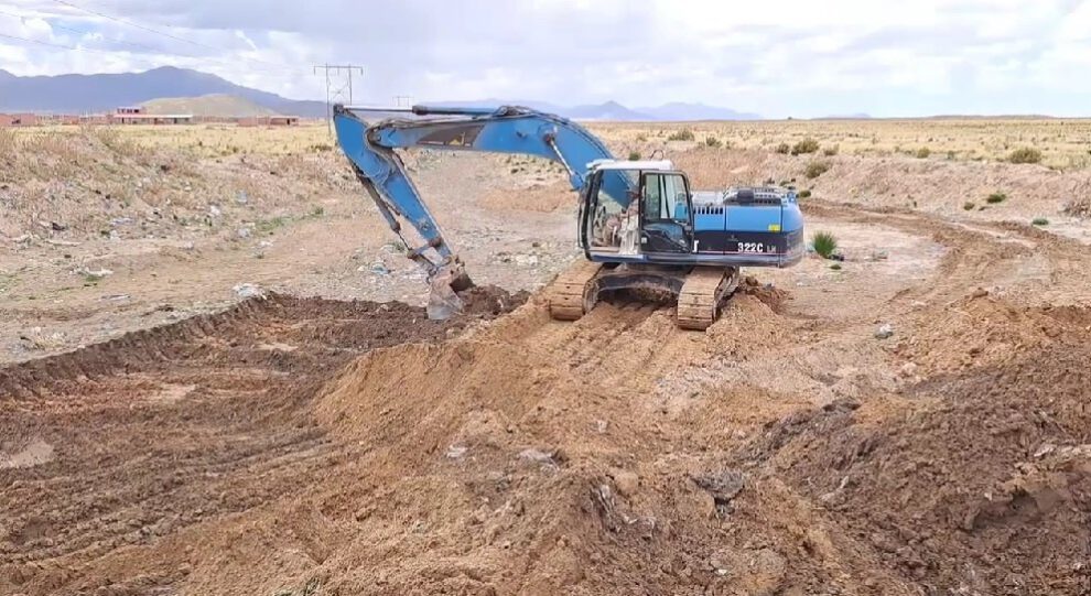 Desarenadores en Oruro para controlar inundaciones