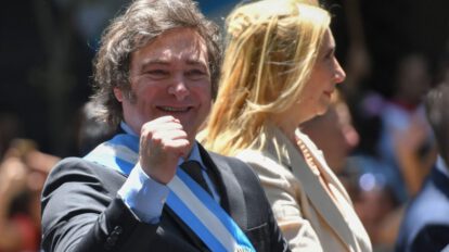 La toma de posesión del presidente electo de Argentina, Javier Milei