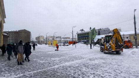 Récord histórico en Moscú: 49 centímetros de nieve cubren la ciudad