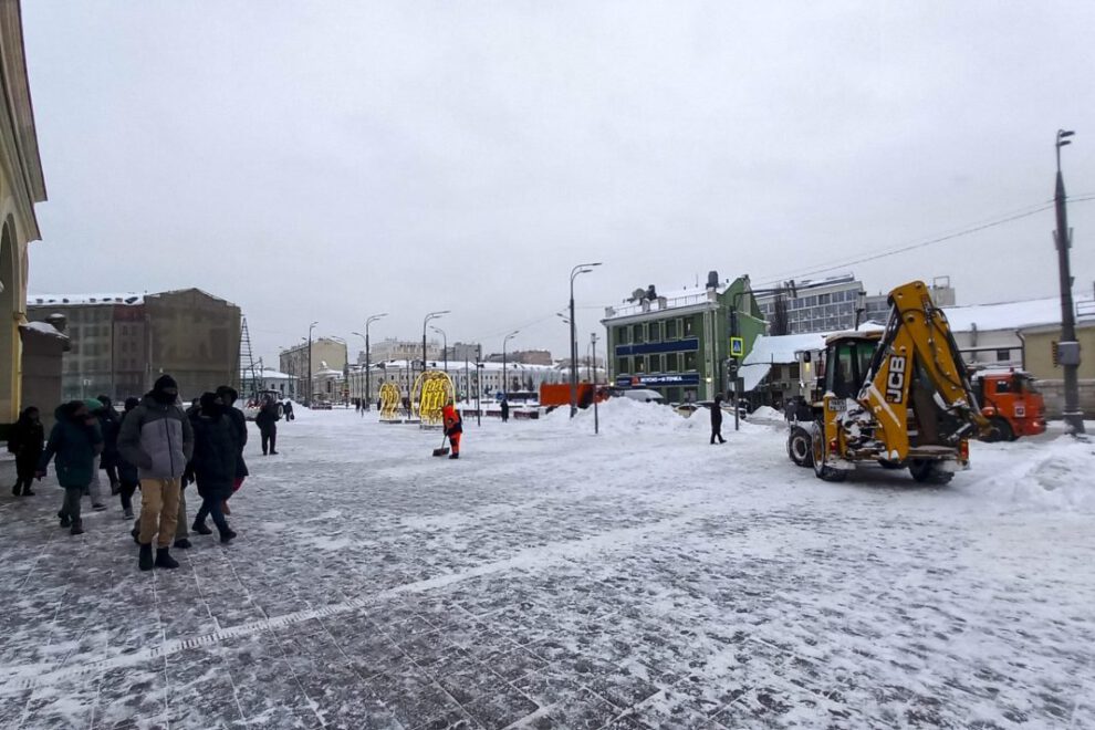 Récord histórico en Moscú: 49 centímetros de nieve cubren la ciudad