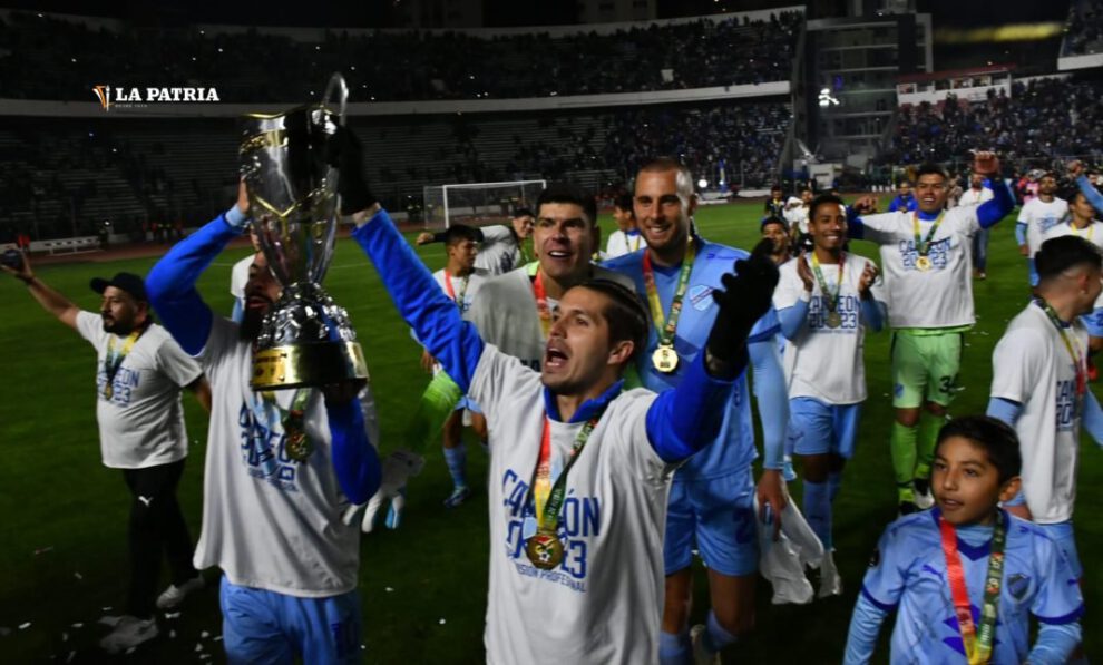 Celebración de Bolívar campeón de la Copa División Profesional