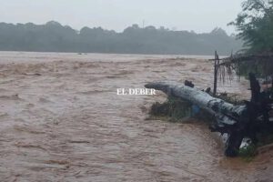 Crecidas en ríos Santa Cruz debido a intensas lluvias