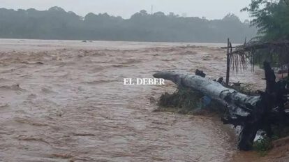 Crecidas en ríos Santa Cruz debido a intensas lluvias
