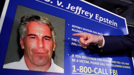 Vista de la ficha criminal del financiero estadounidense Jeffrey Epstein