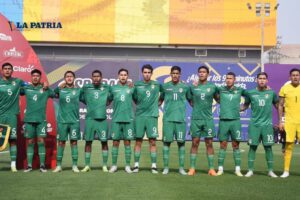 Selección boliviana Sub-23 en partido amistoso contra Perú