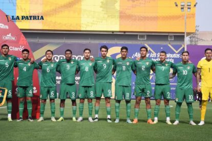 Selección boliviana Sub-23 en partido amistoso contra Perú