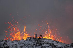 Actividad del volcán en Islandia