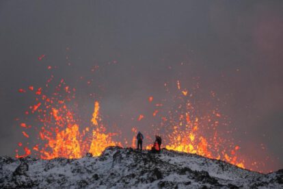 Actividad del volcán en Islandia