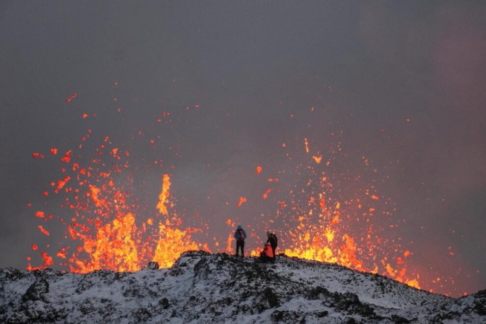Actividad del volcán en Islandia