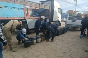 Incautación de combustible de contrabando en Oruro