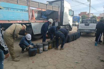Incautación de combustible de contrabando en Oruro