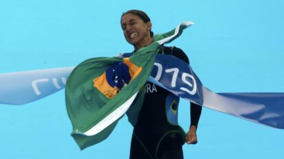 Luisa Baptista, triatleta brasileña herida en accidente vial