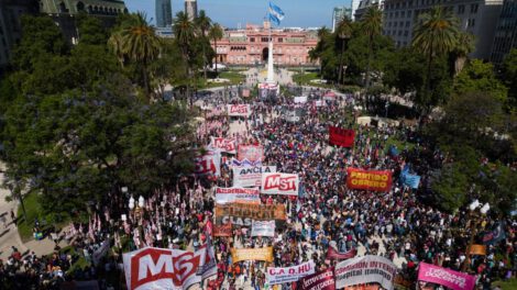 Protestas contra Javier Milei en Buenos Aires