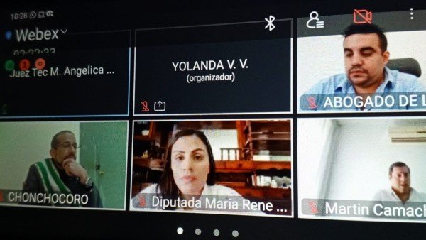 La audiencia virtual del gobernador Luis Fernando Camacho