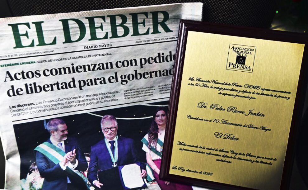 ANP celebra aniversarios de El Deber, Los Tiempos y ANF