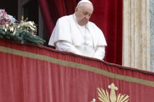 Imagen de Archivo del papa Francisco haciendo un llamado a la conciencia por las vidas arrebatadas en guerras