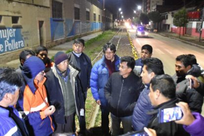 Inspección de la nueva ruta del Carnaval de Oruro