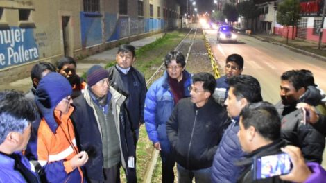 Inspección de la nueva ruta del Carnaval de Oruro