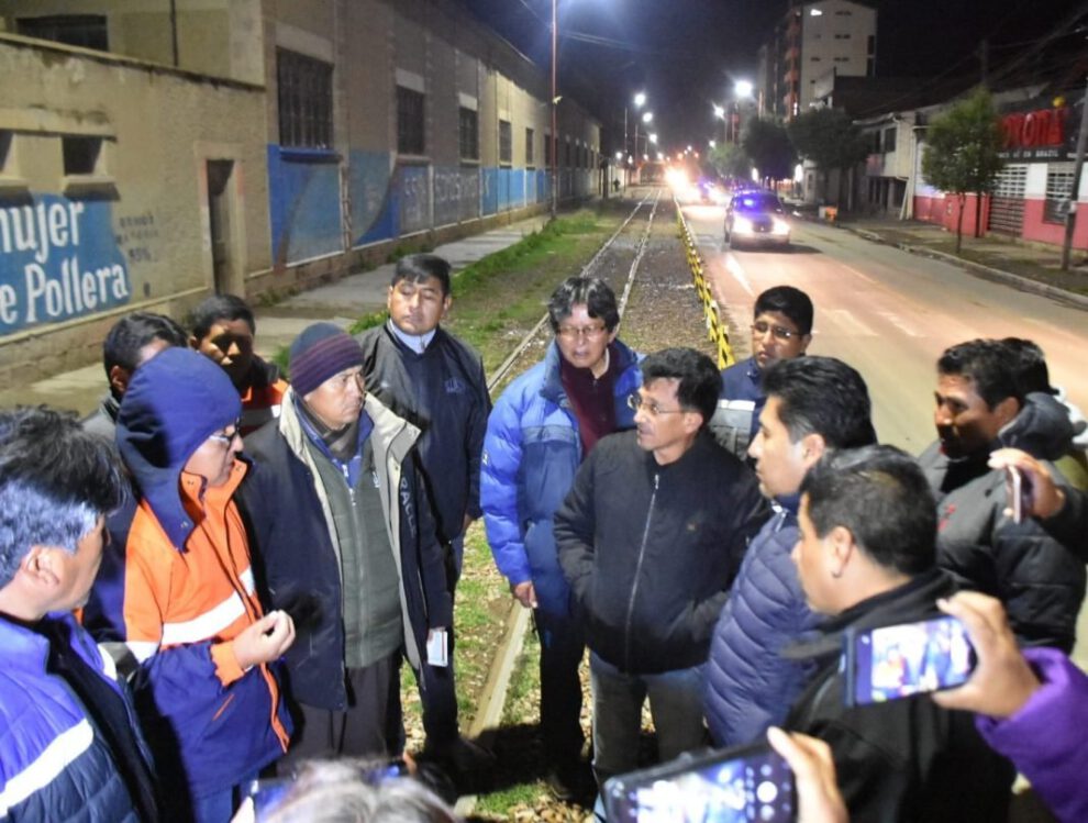 Inspección de la nueva ruta del Carnaval de Oruro