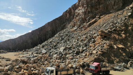 Paralización de actividades en el cerro San Pedro