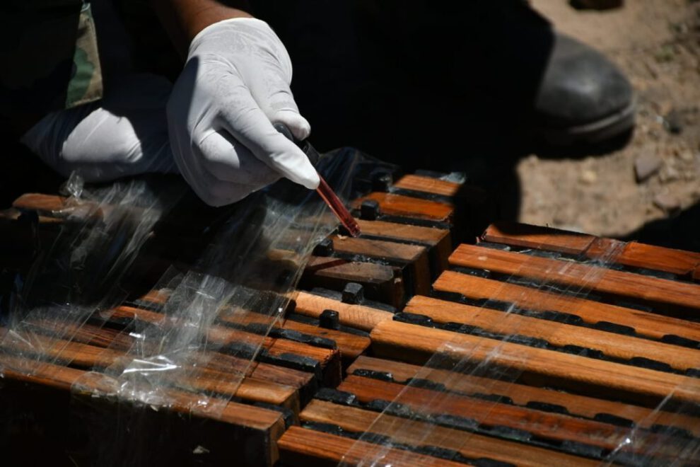 Destrucción de cocaína en Oruro