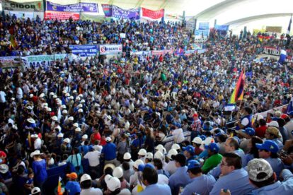 Congreso del MAS en el municipio de Montero, Santa Cruz