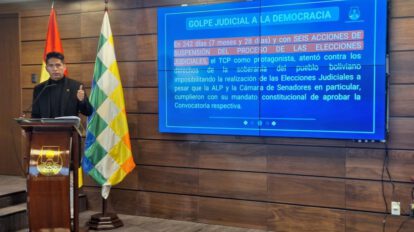 Andrónico Rodríguez expone sobre las elecciones judiciales