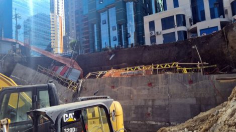 Desplome plataforma construcción Sopocachi