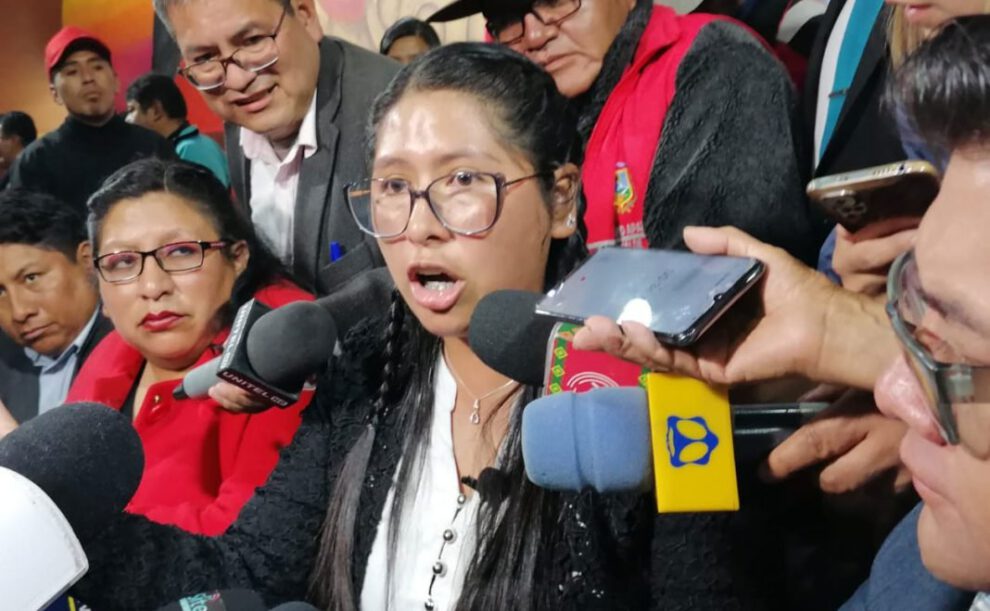 Eva Copa espera que Evo demuestre respeto a El Alto