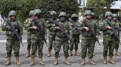 Violencia de bandas armadas en Ecuador
