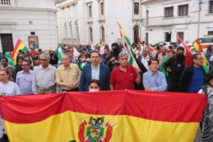 Protestas contra prórroga de magistrados en Sucre