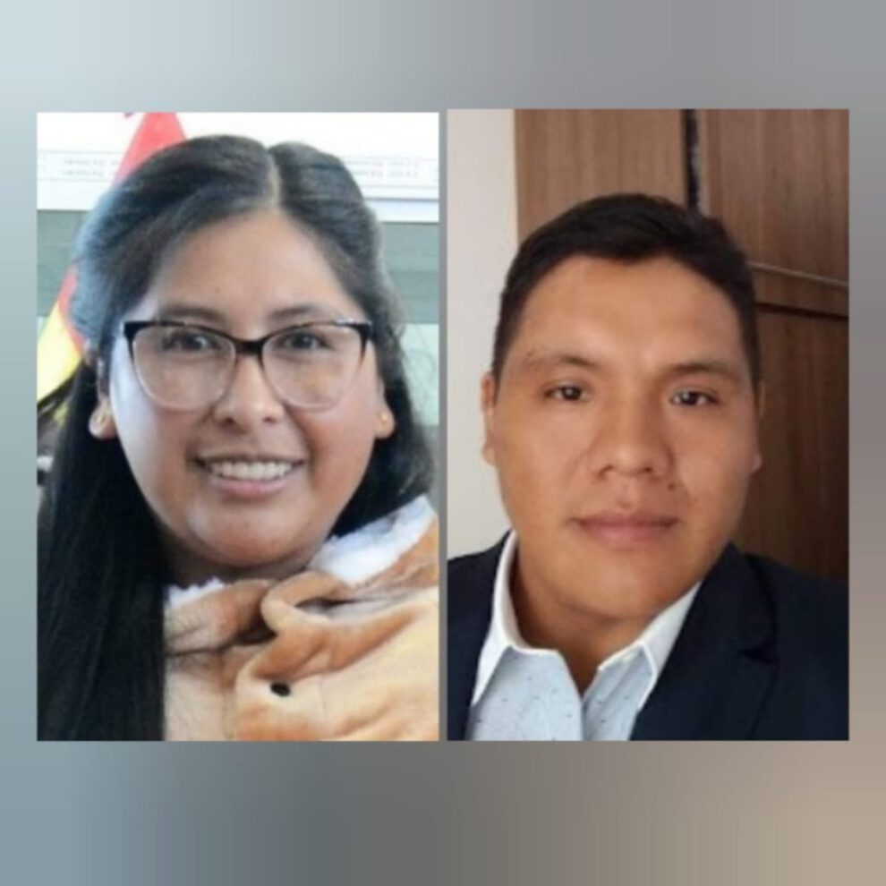 Eva Copa y Pablo Callisaya en denuncia de infidelidad
