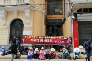 Avance de Obras inicia movilizaciones por destitución de Paola Condori