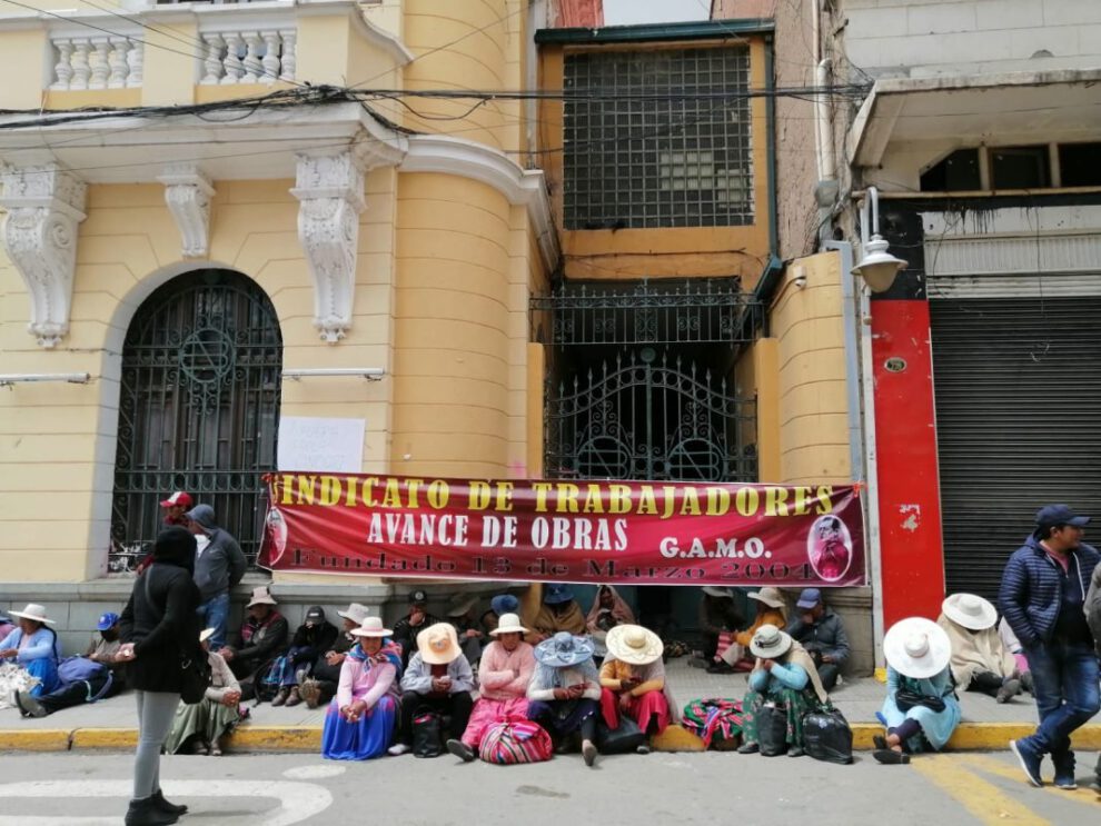 Avance de Obras inicia movilizaciones por destitución de Paola Condori