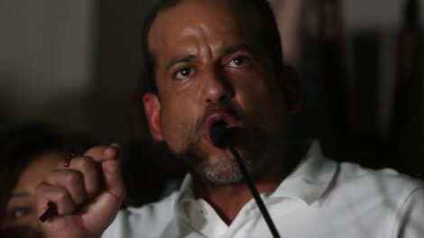 Luis Fernando Camacho en huelga ciudadana por el censo poblacional