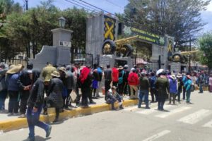 Reclutamiento de conscriptos en Oruro
