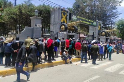 Reclutamiento de conscriptos en Oruro