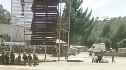 Instructores del caso salto de la muerte