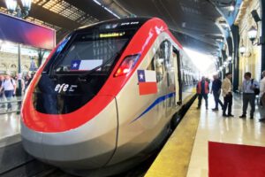 Inauguración del tren express en Chile