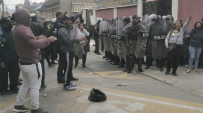 Trifulca en la Brigada Parlamentaria de Oruro